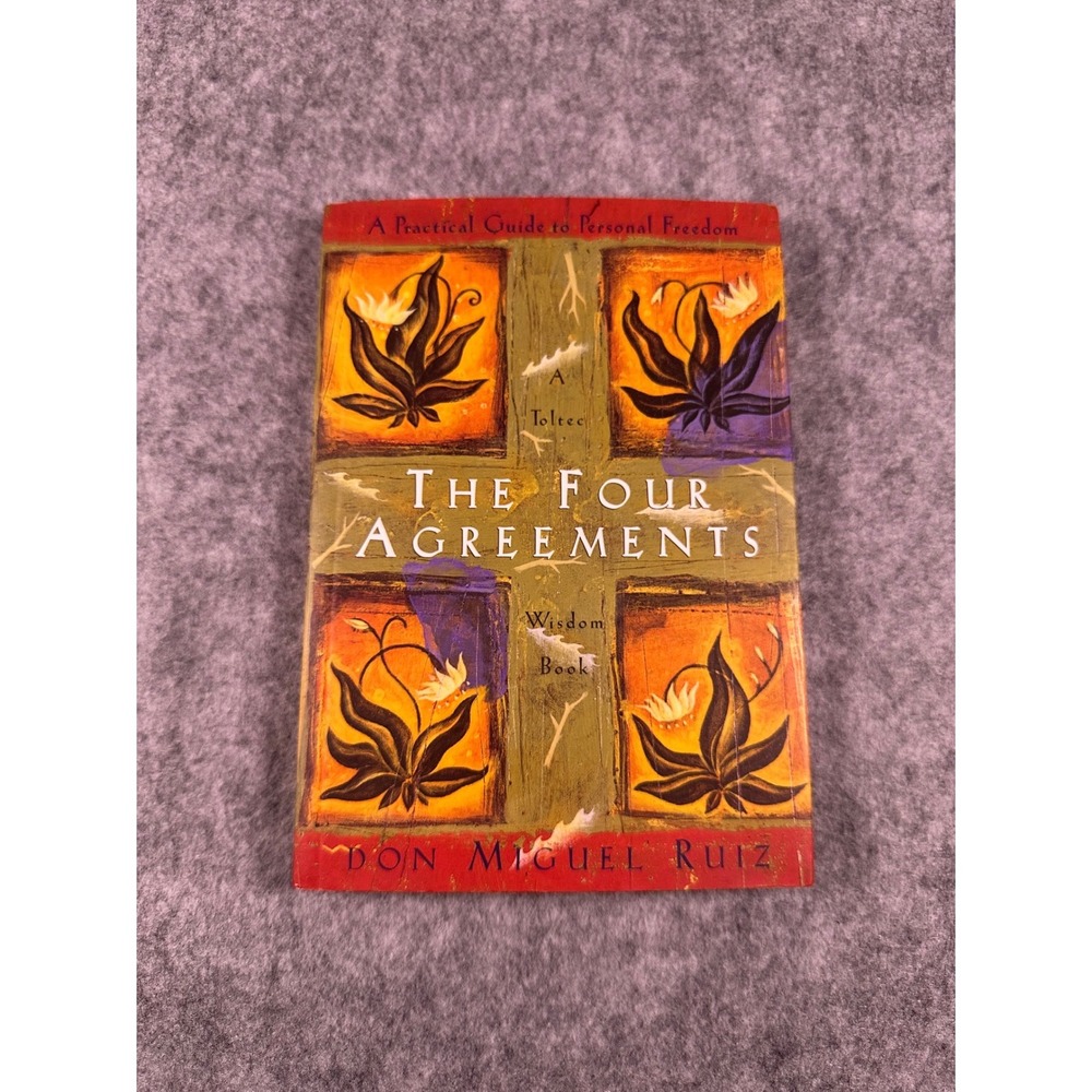 The Four Agreements Don Miguel Ruiz Toltec Wisdom Self-Help Paperback‎ Book
